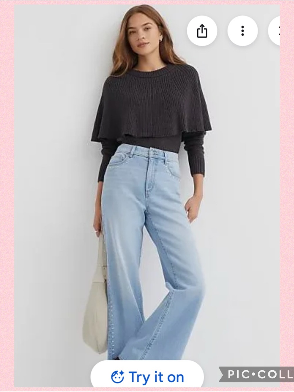 💖LOFT Ribbed Cape Sweater 💖 - Picture 14 of 15